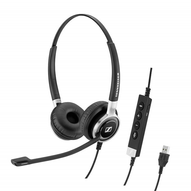 505548 with HD Sound & USB Connector Black For Unified Communications Noise-Cancelling Microphone Sennheiser SC 30 USB CTRL - Single-Sided Business Headset 